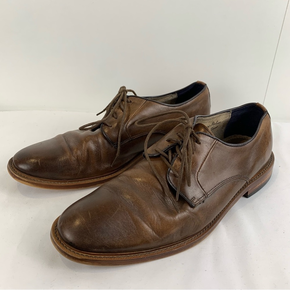 Banana Republic Jennings Oxfords Brown Genuine Italian Leather Men's 11M Lace Up